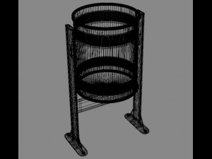 garbage can 3Dモデル