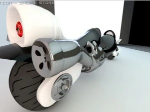 motocicleta da pr&oacute;xima gera&ccedil;&atilde;o Modelo 3D