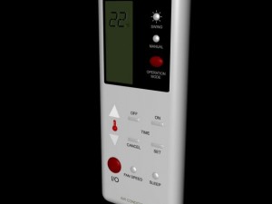 air conditioner remote control 3D Model
