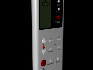 air conditioner remote control Modello 3D