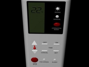 air conditioner remote control Modello 3D