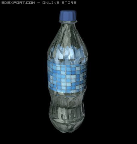 glass bottle Modelo 3D .c4d .max .obj .3ds .fbx .stl .blend 