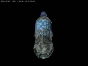 glass bottle Modelo 3D