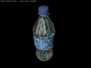 glass bottle Modelo 3D