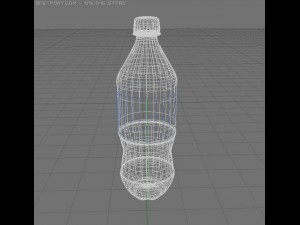 glass bottle Modelo 3D