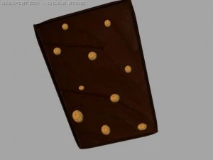 uma barra de chocolate recheada com cerejas Modelo 3D