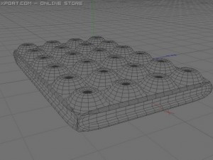 a chocolate bar filled with cherries 3D-Modell