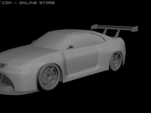 nissan skyline r33 tuned 3D Model