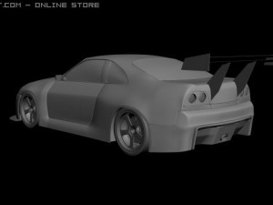 nissan skyline r33 tuned 3D Model