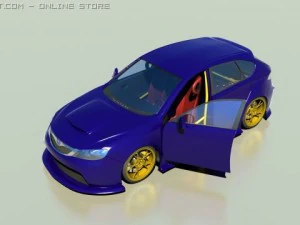 subaru impreza Modello 3D