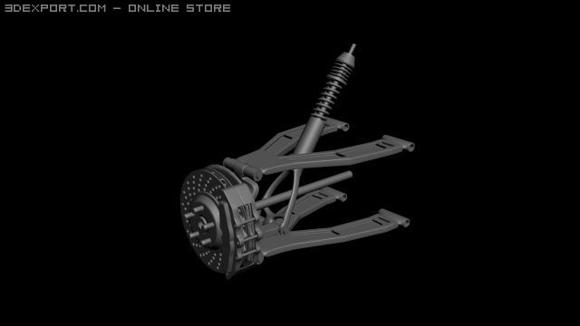 suspension 3D Model .c4d .max .obj .3ds .fbx .stl .blend 