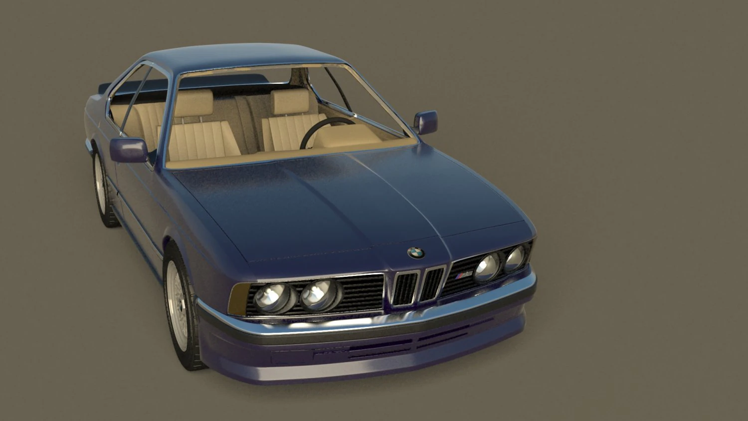 bmw m6 e24 3D Model .c4d .max .obj .3ds .fbx .stl .blend 