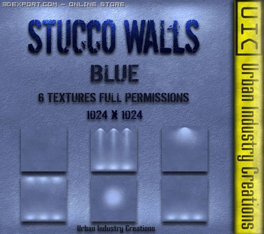 uic stucco wall textures blue CG Textures .c4d .max .obj .3ds .fbx .stl .blend