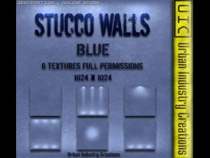 texturas de parede de estuque uic azul Texturas CG