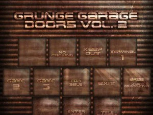 uic grunge garaj kapısı dokuları vol2 CG Dokuları
