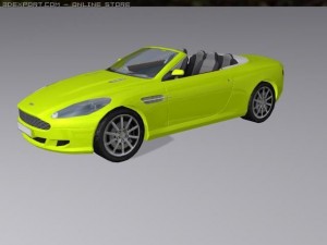 aston martin db9 2005 Modello 3D