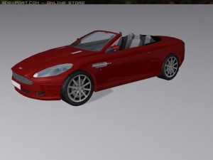 aston martin db9 2005 Modello 3D