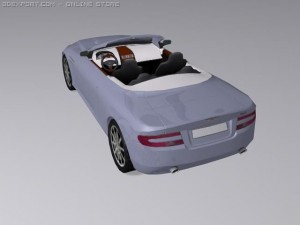 aston martin db9 2005 Modello 3D