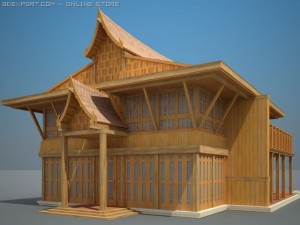 villa 3D मॉडल