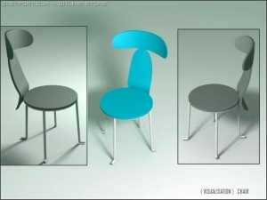 concept chair 3D-Modell