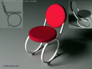 designer chair 3D-Modell