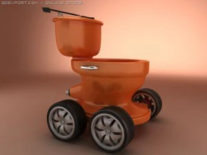concept toilet car Modello 3D