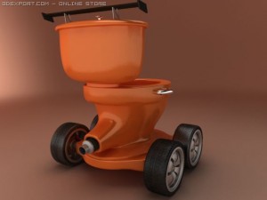 concept toilet car 3D 模型