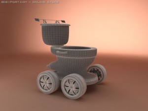 concept toilet car 3D 模型