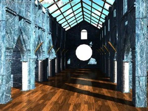 kamienny kości&oacute;ł Model 3D