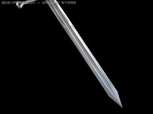 medieval long sword game ready with 3 lods 3D Model