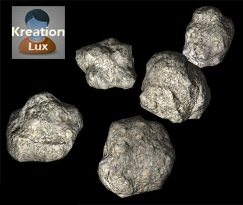game ready next gen asteroid rocks 3D Model .c4d .max .obj .3ds .fbx .stl .blend