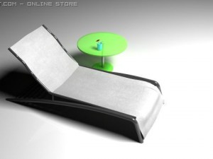 chaise longue 3D 模型