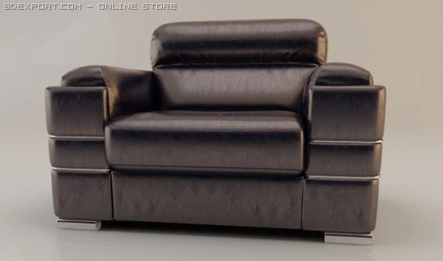 armchair 3D Model .c4d .max .obj .3ds .fbx .stl .blend 