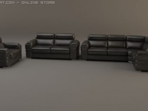 sofa and armchair 3D Model