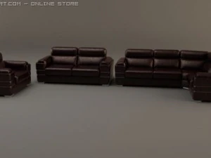 sofa and armchair 3D Model