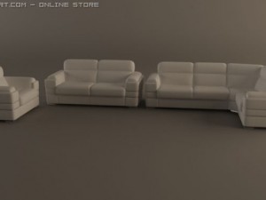 sofa and armchair 3D Model