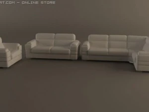 sofa and armchair 3D Model