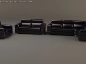 sofa and armchair 3D Model