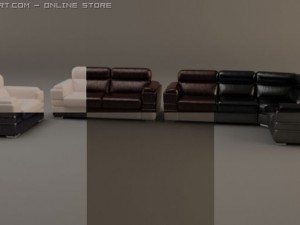 sofa and armchair 3D Model