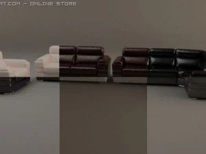 sofa and armchair 3D Model