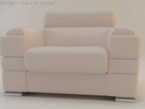 sofa and armchair 3D Model
