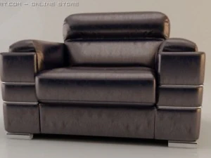 sofa and armchair 3D Model