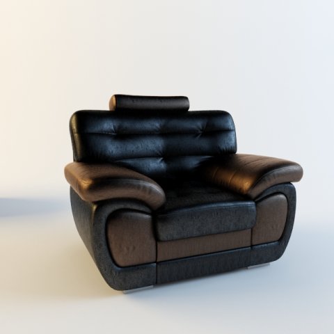 armchair Model 3D .c4d .max .obj .3ds .fbx .stl .blend 