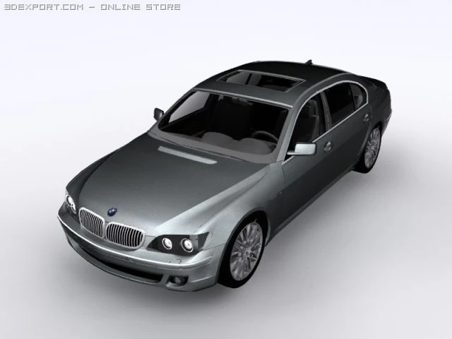 bmw 760 li e66 3D Model .c4d .max .obj .3ds .fbx .stl .blend