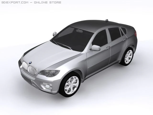 bmw x6 3D Model .c4d .max .obj .3ds .fbx .stl .blend 