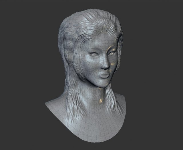 japan head 3D Модель .c4d .max .obj .3ds .fbx .stl .blend 