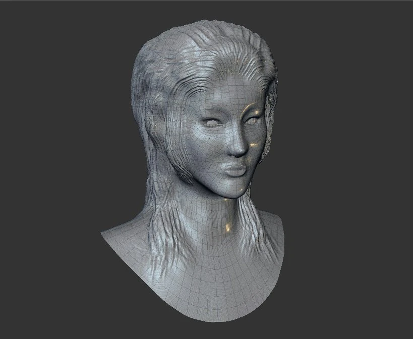japan head 3D Model .c4d .max .obj .3ds .fbx .stl .blend