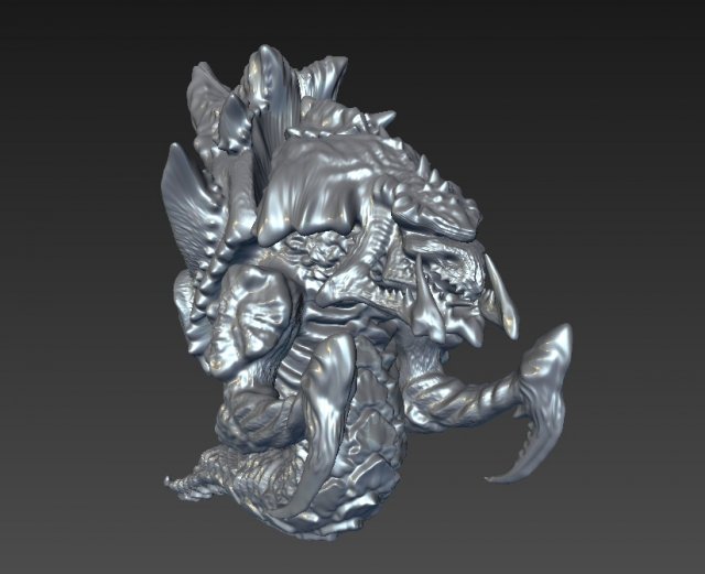 hydralisk 3D 模型 .c4d .max .obj .3ds .fbx .stl .blend 