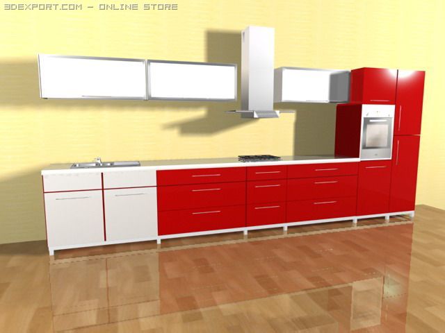 cookroom Model 3D .c4d .max .obj .3ds .fbx .stl .blend 