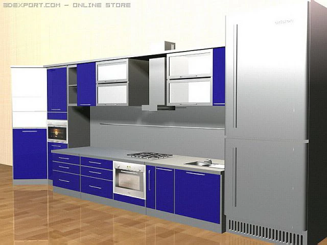 kitchen 3D Model .c4d .max .obj .3ds .fbx .stl .blend